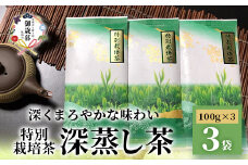 ＜のし付き・お歳暮＞特別栽培茶 (深蒸し茶) 3袋 セット 化粧箱入り A6-91S【1465794】