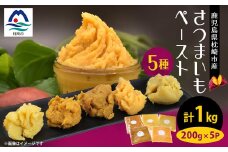 鹿児島県産 さつまいもペースト 5パックセット1kg(200g×5パック)　A0-3【1487858】