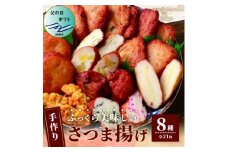 ＜父の日＞枕崎 お魚センター 手作りさつま揚げ 8種 計21枚 甘～い ふるさとの味 A3-295F【1498894】