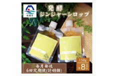 ＜毎月定期便＞ジンジャーシロップ(150g×8個)＜優しい甘さの生姜シロップ＞全6回HH-6010【4050219】