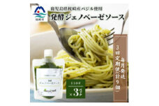 ＜毎月定期便＞ジェノベーゼソース(150g×3個)＜鹿児島県枕崎産バジル使用＞全3回LL-6034【4050223】