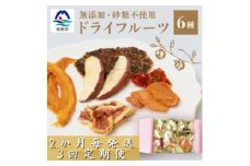＜2ヵ月毎定期便＞ドライフルーツ6種 (大6袋) 詰め合わせギフト fラボ NN-0001 全3回【4050553】