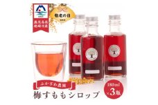 ＜敬老の日＞ふかざわ農園の梅すももシロップ　AA-2017K【1531211】