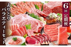 定期便6回配送　よりどりバラエティーセット　GG5-0004_ 肉 牛肉 豚肉 サーロインステーキ ハンバーグ まぐろ 中トロ 【1573860】