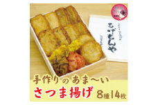 ＜母の日＞枕崎 お魚センター＜手作り さつま揚げ＞8種 計14枚 あま～い ふるさとの味Z0-30M【1600416】