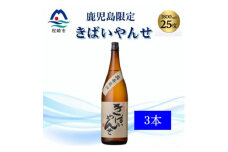 ＜本格焼酎＞きばいやんせ＜鹿児島限定＞ 1800ml×3本　B5-9【1605250】