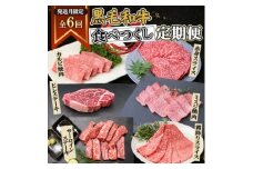 ＜発送月固定定期便＞黒毛和牛食べつくし定期便(2.4kg)(枕崎市) HH5-0002全6回【4072152】