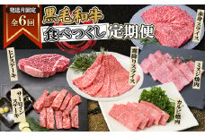 ＜発送月固定定期便＞黒毛和牛食べつくし定期便(2.4kg)(枕崎市) HH5-0002全6回【4072152】