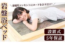 ＜設置式＞岩盤浴ベッド5年保証付き！(ラジウム4枚・ゲルマニウム4枚・トルマリン2枚・麦飯石2枚)岩盤浴 家庭用 自宅用 ヒート 発汗【梅研本舗ジャパン】akn047-20