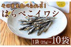 はらぺこイワシ10袋セット(25g×10袋)海産物 いわし 鰯 おつまみ おかず【下園薩男商店】akn086-12