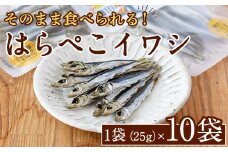 はらぺこイワシ10袋セット(25g×10袋)海産物 いわし 鰯 おつまみ おかず【下園薩男商店】akn086-12