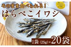 はらぺこイワシ20袋セット(25g×20袋)海産物 いわし 鰯 おつまみ おかず【下園薩男商店】akn086-15