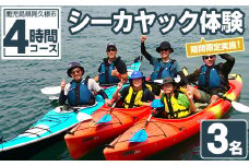 期間限定実施 シーカヤック体験チケット(4時間/3名) 阿久根 シーカヤック アウトドア アクティビティ 自然 体験 ツアー チケット マリンスポーツ【パズル】akn098-11