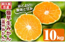 ＜先行予約受付中！2025年9月下旬以降順次発送予定＞鹿児島県阿久根産 極早生みかん (10kg) 国産 ミカン 蜜柑 オレンジ 柑橘 果物 フルーツ 温州 期間限定【あくね旬の店いきいき館】akn015-08