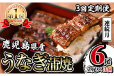 i853-A ＜定期便・計3回(連続月)＞鹿児島県産うなぎ蒲焼2尾セット＜(約140g×2・計約280g)×全3回＞ うなぎ 鰻 ウナギ 2尾 蒲焼き 国産 鹿児島県産 焼きたて 生産量日本一 真空パック おかず 晩御飯 特別な日 土用の丑の日【薩摩川内鰻】