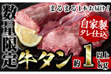 i1027 自家製ソミュール液漬け 牛タン (1本・約1kg以上)  アメリカ産 タン 牛タン 焼き肉 焼肉 バーベキュー BBQ 牛肉 希少部位 ブロック お肉 タン肉  厚切り タン先 タン元 タン中 まるごと 一本  【スーパーよしだ】