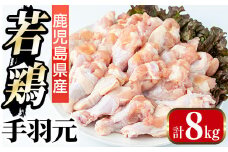 i1092-B 鹿児島県産 手羽元(計8kg・2kg×4袋) 鶏肉 鳥肉 とり肉 手羽 手羽もと 国産 鹿児島県産 2kg 8kg 安心安全 冷凍 【まつぼっくり】