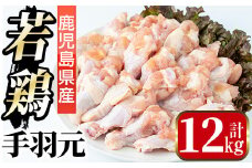 i1092-C 鹿児島県産 手羽元(計12kg・2kg×6袋) 鶏肉 鳥肉 とり肉 手羽 手羽もと 国産 鹿児島県産 2kg 12kg 安心安全 冷凍 【まつぼっくり】