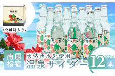 指宿温泉サイダー12本セット(化粧箱入り)(湯砂菜企画/013-1991) いぶすき 鹿児島 産地直送 お取り寄せ ご当地 ご当地グルメ 食品 グルメ 贈答 ギフト 食べ物 プレゼント サイダー ジュース