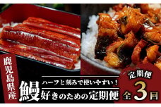 【全３回定期便】鰻好きのための定期便(奈良/Z075-477) 国産 うなぎ 小分け 鹿児島 蒲焼 いぶすき
