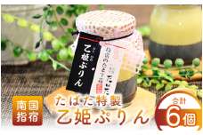 食彩空間たばた特製！乙姫ぷりん6個入り(たばた/A-431) プリン ぷりん スイーツ 人気スイーツ スイーツ お取り寄せ 美味しい 特製 プリン ぷりん デザート おやつ に プリン