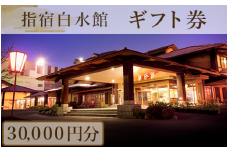 指宿白水館 ギフト券(30,000円分)(指宿白水館/100-270)鹿児島 指宿 宿泊 旅行 食事 温泉 ギフト 贈答用