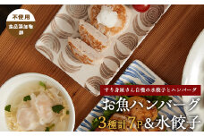 お魚ハンバーグ・お魚水餃子セット(カワノすり身店/010-1988) 鹿児島 魚 魚介 すり身 水餃子 ハンバーグ 練り物 食品添加物不使用 卵不使用 おかず 弁当 惣菜 小分け パック 詰合せ セット