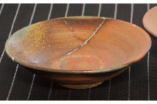 種子島 伝統 陶房 六大 平鉢　NFN236【375pt】 // 焼き物 重量感 釉薬未使用 中皿
