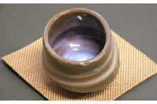 種子島 伝統 登り窯 福元窯 ぐいっと のみやんせ　NFN232【300pt】 // 焼き物 重量感 釉薬未使用 ぐい呑み おつまみ入れ 