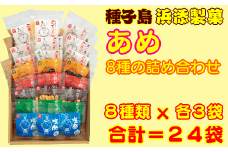種子島 浜添製菓 かまど 直火 手作り あめ８種 詰め合わせ　NFN263【300pt】 かまど直火焚き製法 らっきょう飴 らっきょうあめ 薪 ふるさと納税限定 飴 手造り飴 直火焚き製法 おすそ分け