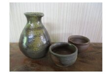 種子島 伝統 登り窯 福元窯 酒器 セット　NFN344【1050pt】 // 焼き物 重量感 釉薬未使用 