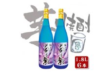 種子島 本格 芋 焼酎 天女乃紫 (あまめのむらさき) 1.8L 一升瓶 6本　NFN556【1400pt】 種子島産 紫いも 白麹 芋焼酎 本格芋焼酎 紫芋 白麹菌 ほのかな香り 甘み
