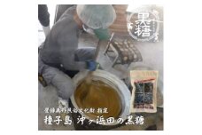 種子島 食べやすい 伝統製法 沖ヶ浜田  黒糖　NFN580【300pt】 // 純黒糖 こだわり ジッパー付き 一口サイズ 携帯しやすい パッケージ 手作業 登録無形民俗文化財