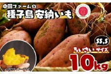 中園ファーム 種子島 安納いも （ 生芋 ） SS,Sサイズ 10kg　NFN473【450pt】  // 安納芋 安納いも発祥の地 本場・安納地域産 糖度 熟成期間 G.I 保護制度 ブランド 金賞 生いも 芋 いも さつまいも