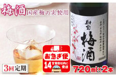 B2-2295／【3回定期】濃厚な味わい！梅酒2本