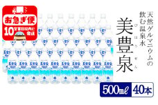 B2-1402／飲む温泉水/美豊泉 (500ml×40本)