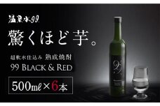 D4-0837／本格芋焼酎 99 BLACK＆RED　500ml×6本