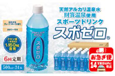 E5-2263／【6回定期】 財寶温泉 スポーツドリンク ペットボトル 500ml×24本