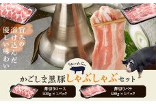 BS-003 かごしま黒豚しゃぶしゃぶ 1kgセット(ロース肉500g･バラ肉500g) 薩摩八重ファーム 工房みかく亭