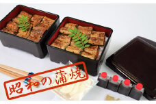 DS-005 鹿児島県産うなぎの蒲焼12切れ（約288ｇ）「柿」 重箱、米、秘伝のタレ、漬物、山椒、箸、おしぼり付き