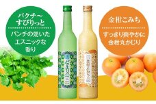 AS-523 かごしま ほろよいスピリッツ（パクチ～すぴりっと・金柑こみち） 各500ml 田苑酒造