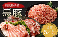 DS-909 鹿児島県産黒豚 4種詰合せセット(約5.4kg)