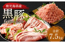 GS-605 鹿児島県産黒豚 6種詰合せ(約7.5kg)