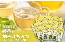 AS-347 鹿児島茶フレーバーティー【緑茶】柚子はちみつ12箱
