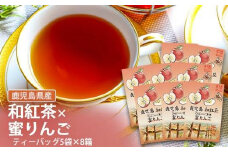 AS-082 鹿児島茶フレーバーティー【和紅茶】蜜りんご8箱