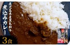 ZS-530【訳あり】鹿児島県産黒毛和牛カレー 3袋