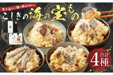 AS-751 こしきの海の宝もの 炊き込みご飯 きびなご 鯛めし メジナ 鯖 魚 セット