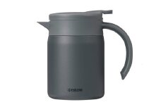 【京セラ】真空断熱卓上ポット 600ml ＜ダークグレー＞ CERAMUG セラマグ 卓上ポット ポット コーヒーサーバー 魔法瓶構造 保温 保冷 KYOCERA AS-563-1