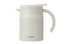 【京セラ】真空断熱卓上ポット 600ml ＜サンドベージュ＞ CERAMUG セラマグ 卓上ポット ポット コーヒーサーバー 魔法瓶構造 保温 保冷 KYOCERA AS-563-2