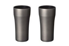 【京セラ】真空断熱タンブラー 420ml ＜ブラック＞ ペアセット （2個） CERAMUG タンブラー 真空容器 保冷 保温 真空断熱 セラミック トラベルカップ KYOCERA BS-625-2